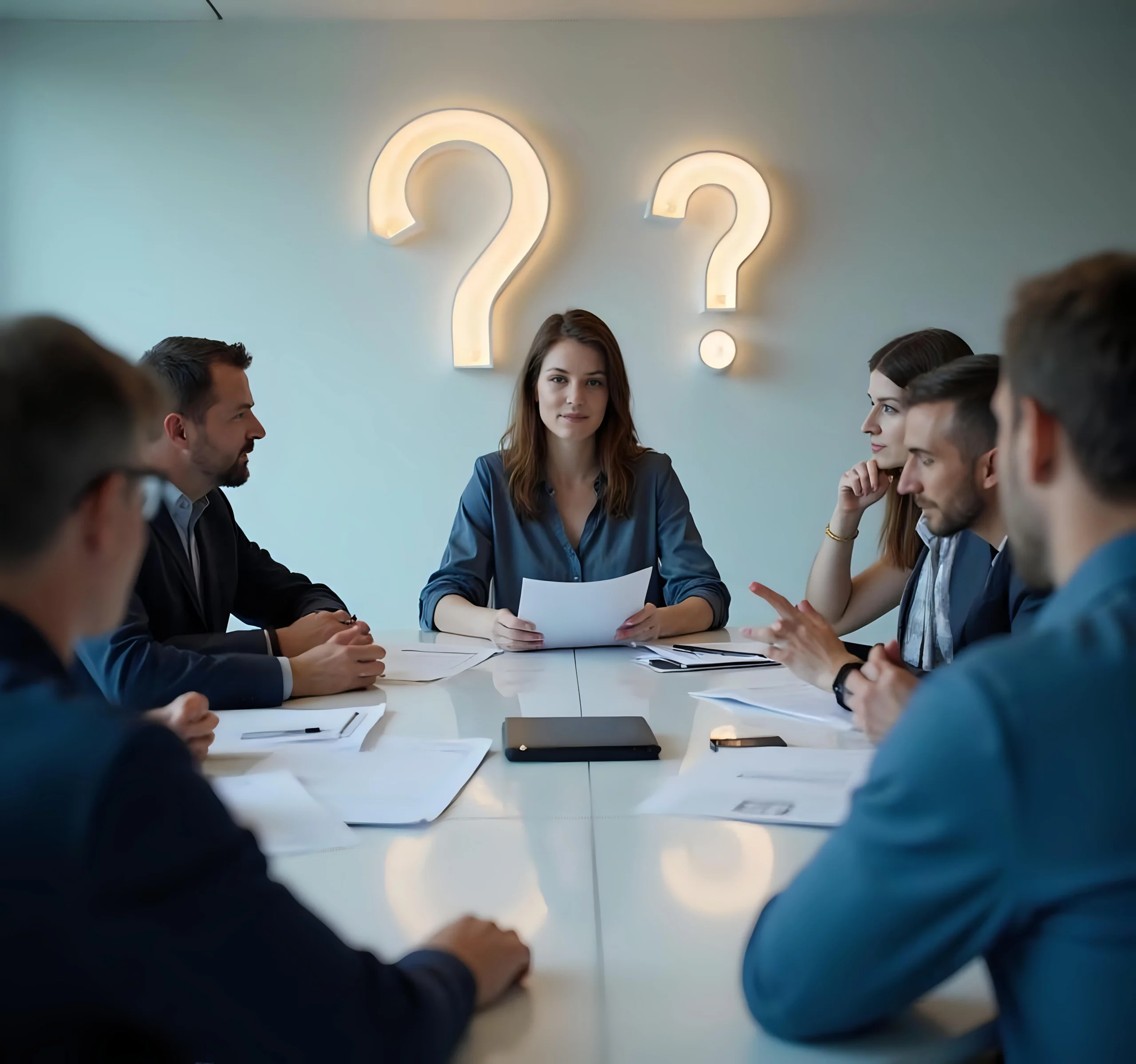 project-manager-showing-diagram-explain-business-concept